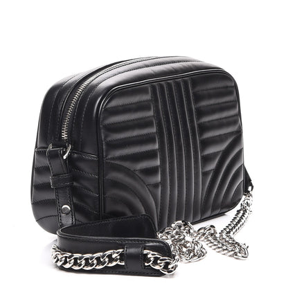 Prada Soft Calfskin Diagramme Crossbody Bag Black 3 of 7