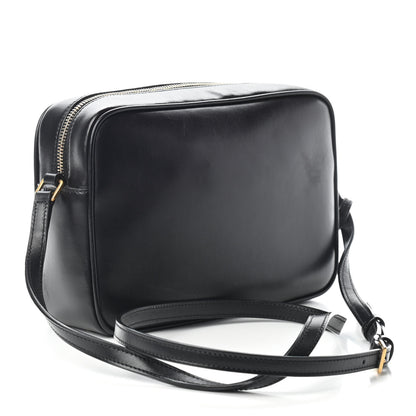 Saint Laurent Calfskin Leopard Print Monogram Lou Camera Bag Black 3 of 8