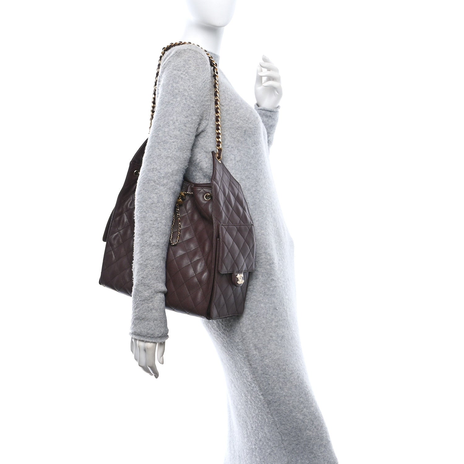Chanel Caviar Quilted Medium Chanel 25 Handbag Dark Brown 2 of 11