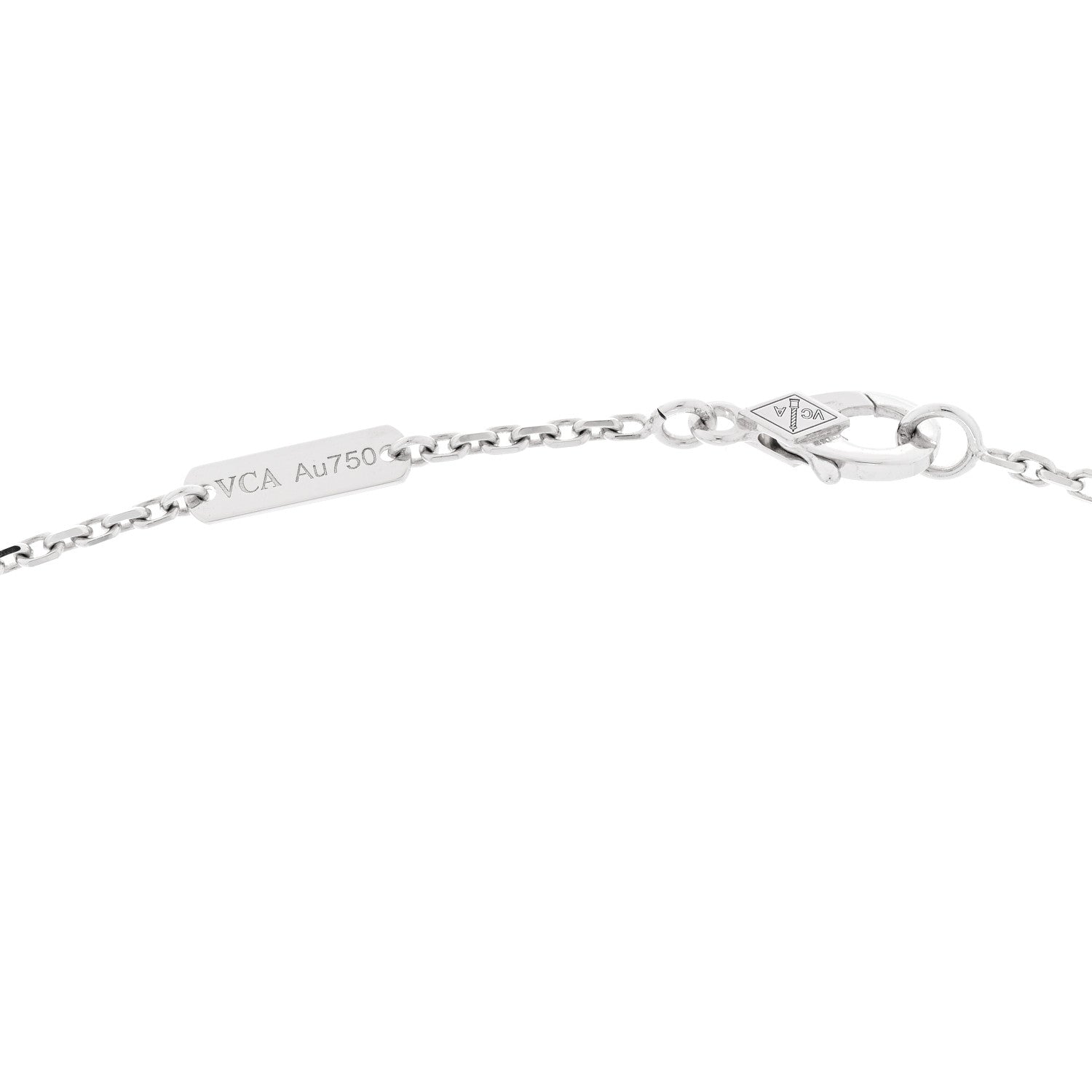 Van Cleef & Arpels 18K White Gold Diamond Two Butterfly Pendant Necklace 5 of 5
