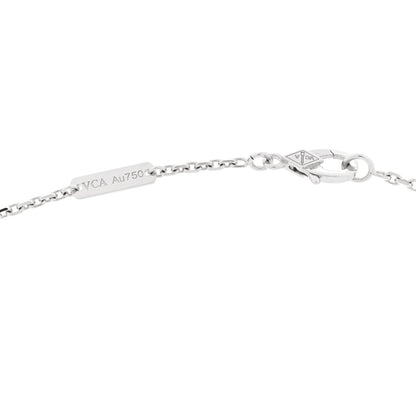 Van Cleef & Arpels 18K White Gold Diamond Two Butterfly Pendant Necklace 5 of 5