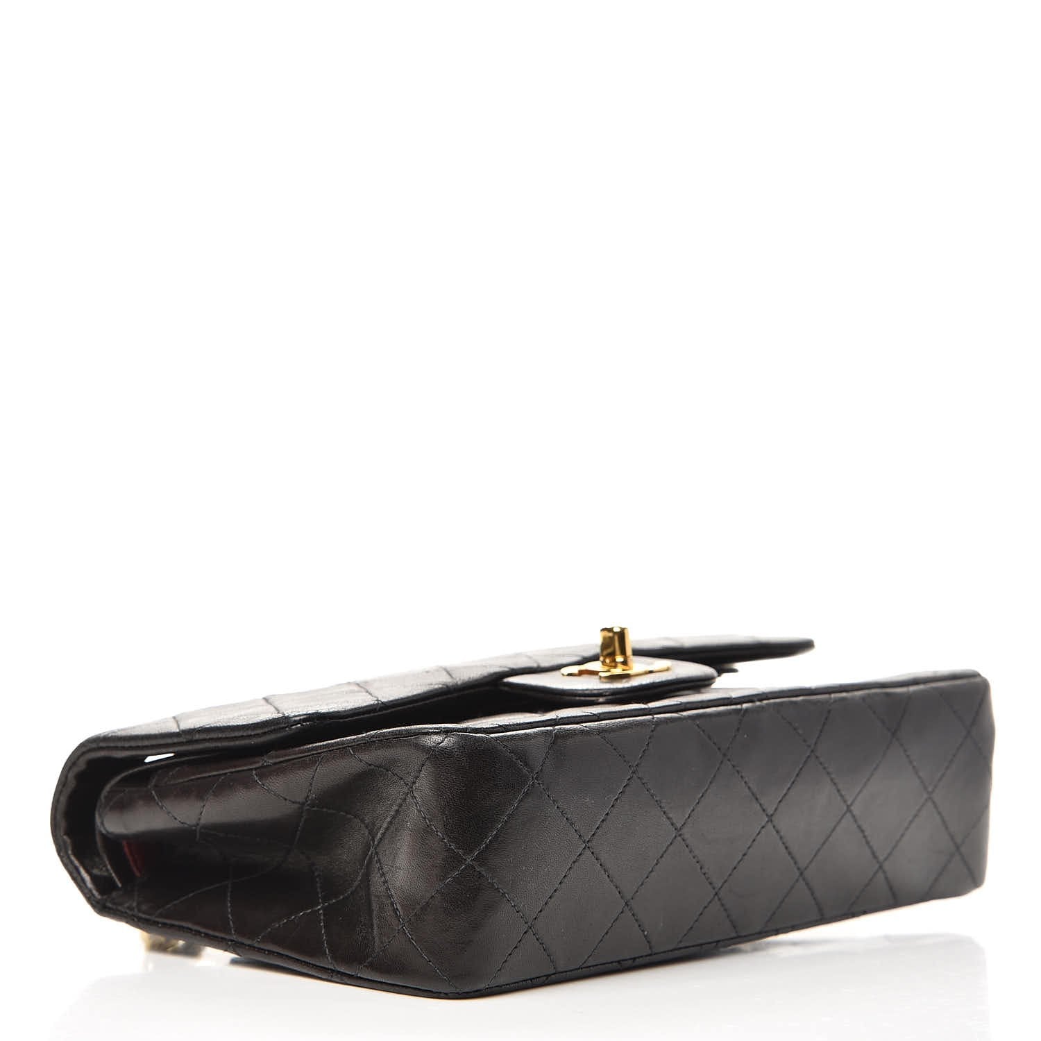 Chanel Lambskin Quilted Small Double Flap Black 5 of 8