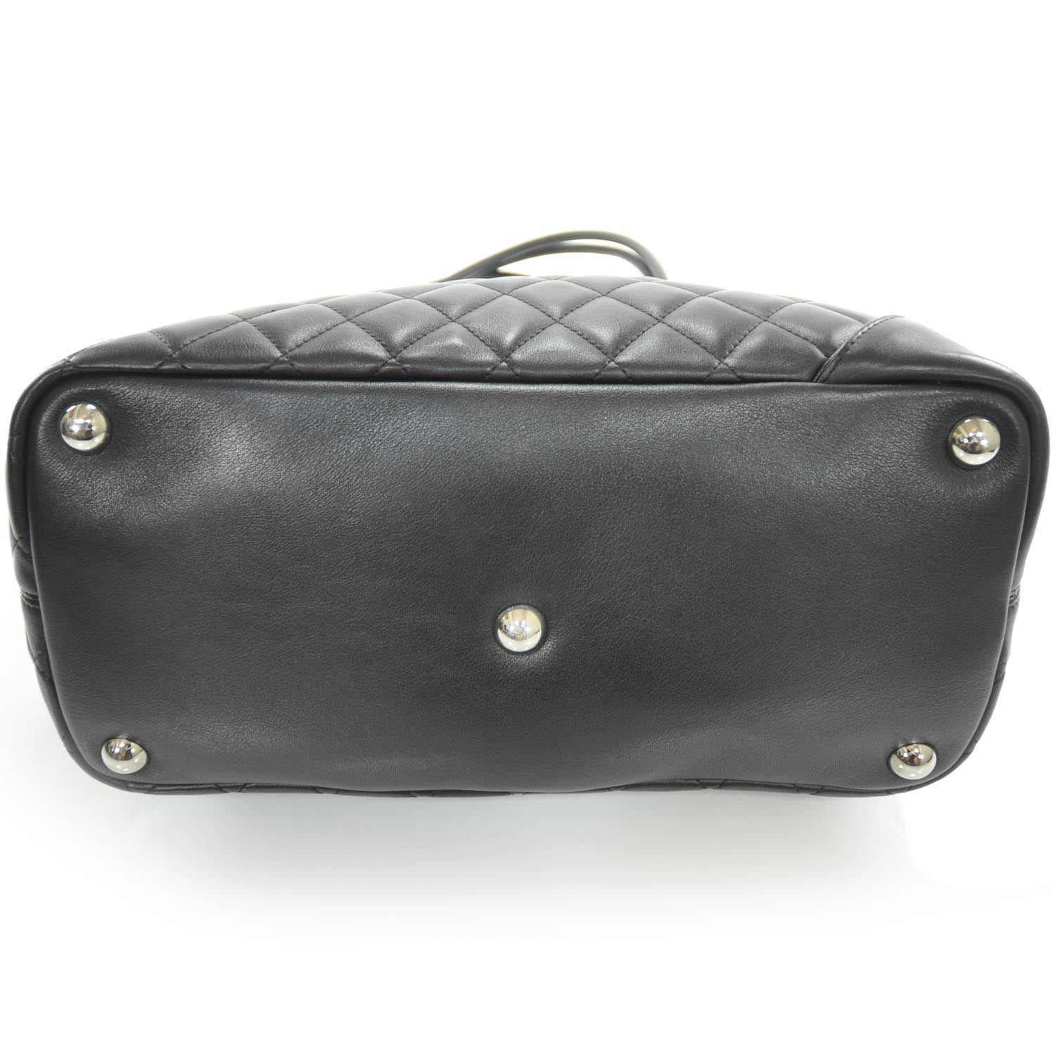 Chanel Calfskin Quilted Large Cambon Tote Black 4 of 11