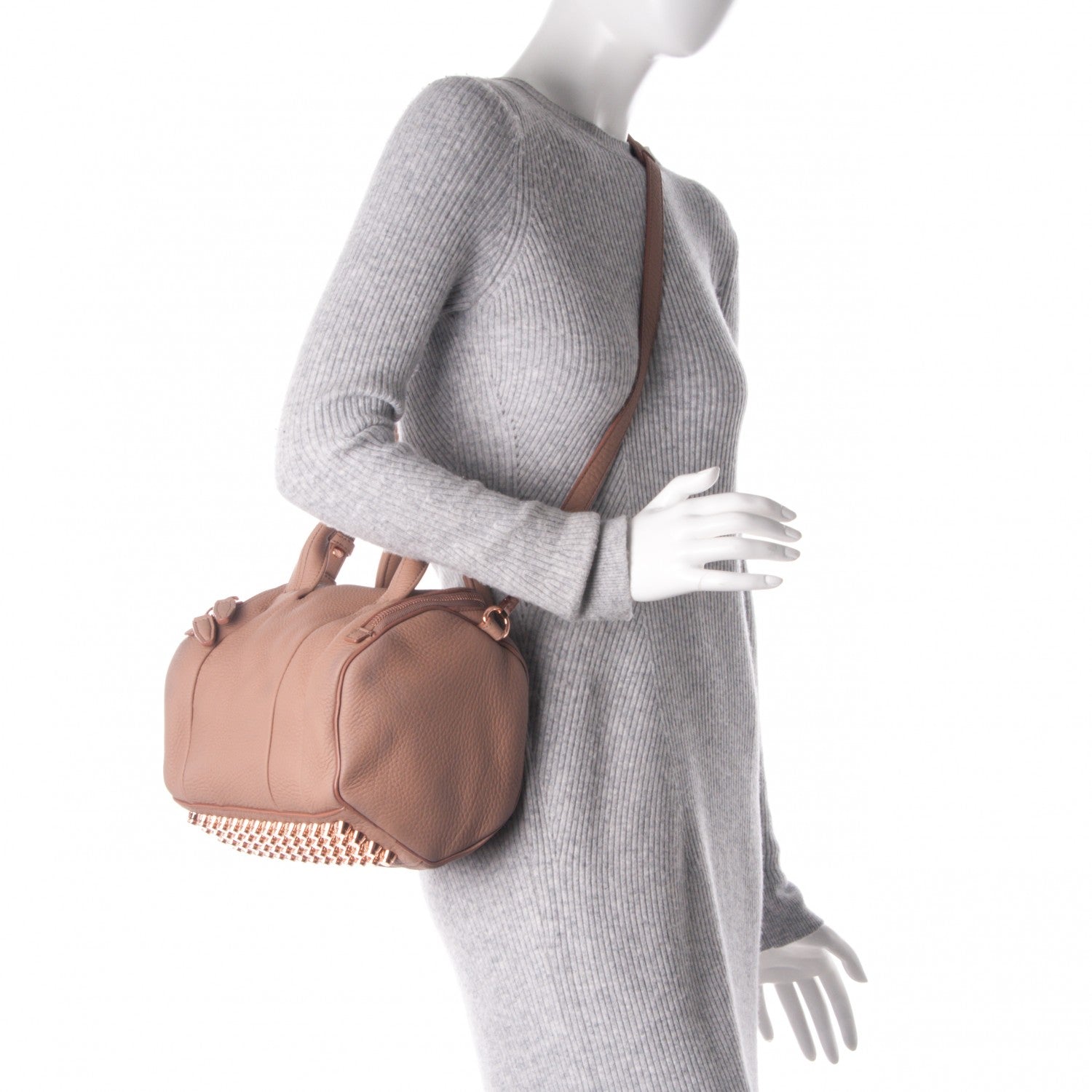 Alexander Wang Pebbled Matte Lambskin Rockie Truffle 2 of 8