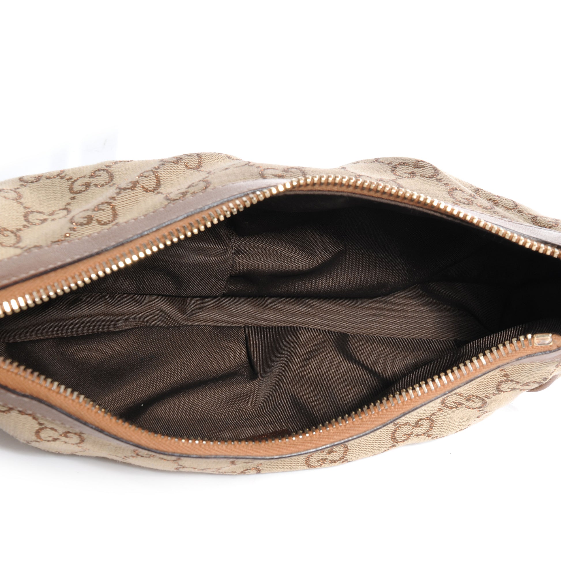 Gucci Monogram Heart GG Charm Pochette Bronze 5 of 7