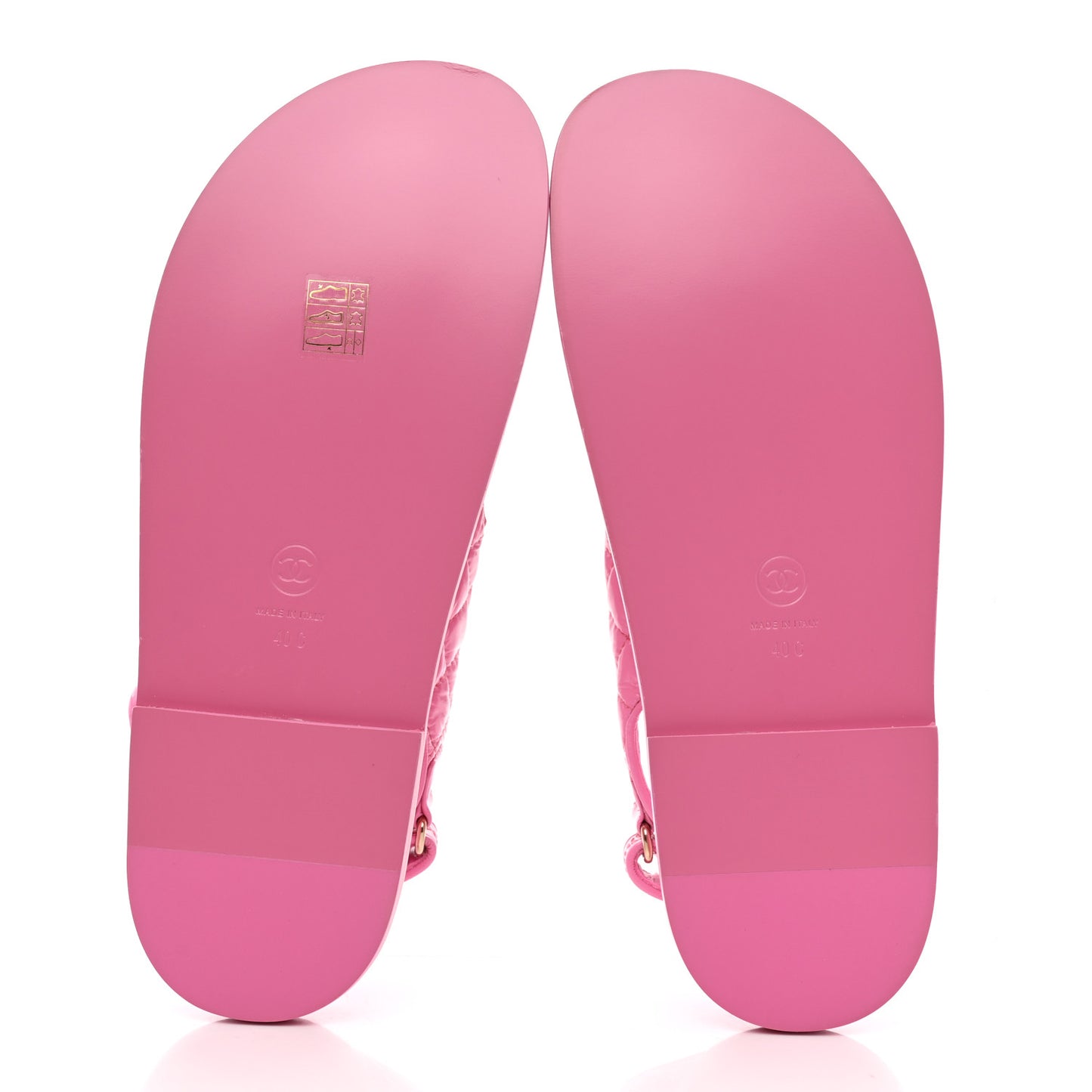 Laminated Lambskin Velcro Dad Sandals 40 Pink