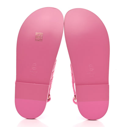 Chanel Laminated Lambskin Velcro Dad Sandals 40 Pink 5 of 8