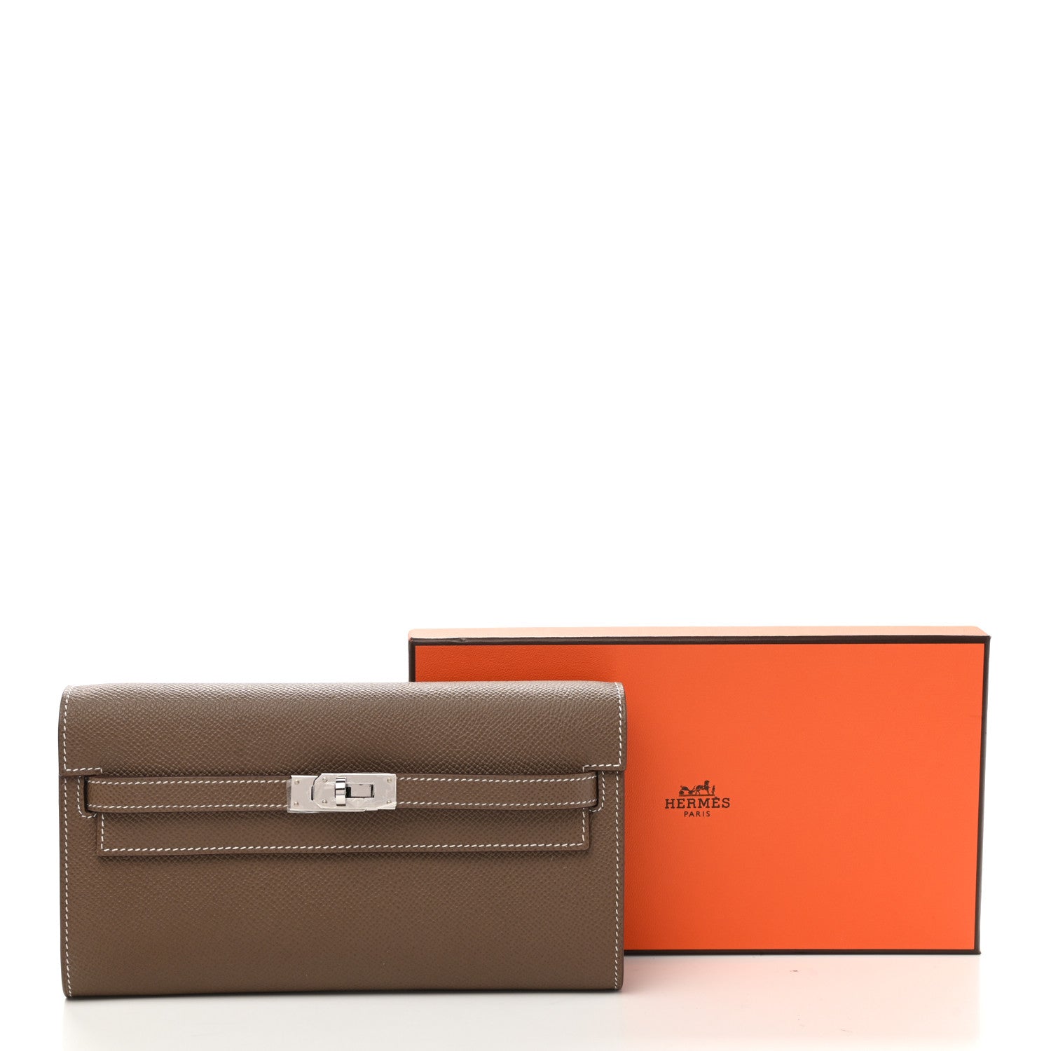 Hermes Epsom Kelly Wallet To Go Etoupe 7 of 7