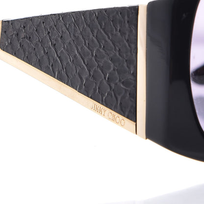 Jimmy Choo Snakeskin Ella Sunglasses Black 8 of 9