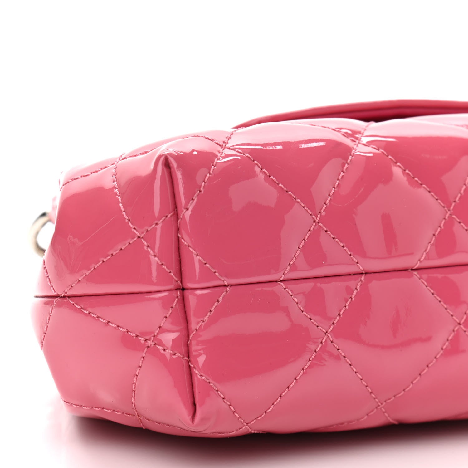 Chanel Patent Quilted Small Coco Shine Accordion Flap Pink 5 of 10