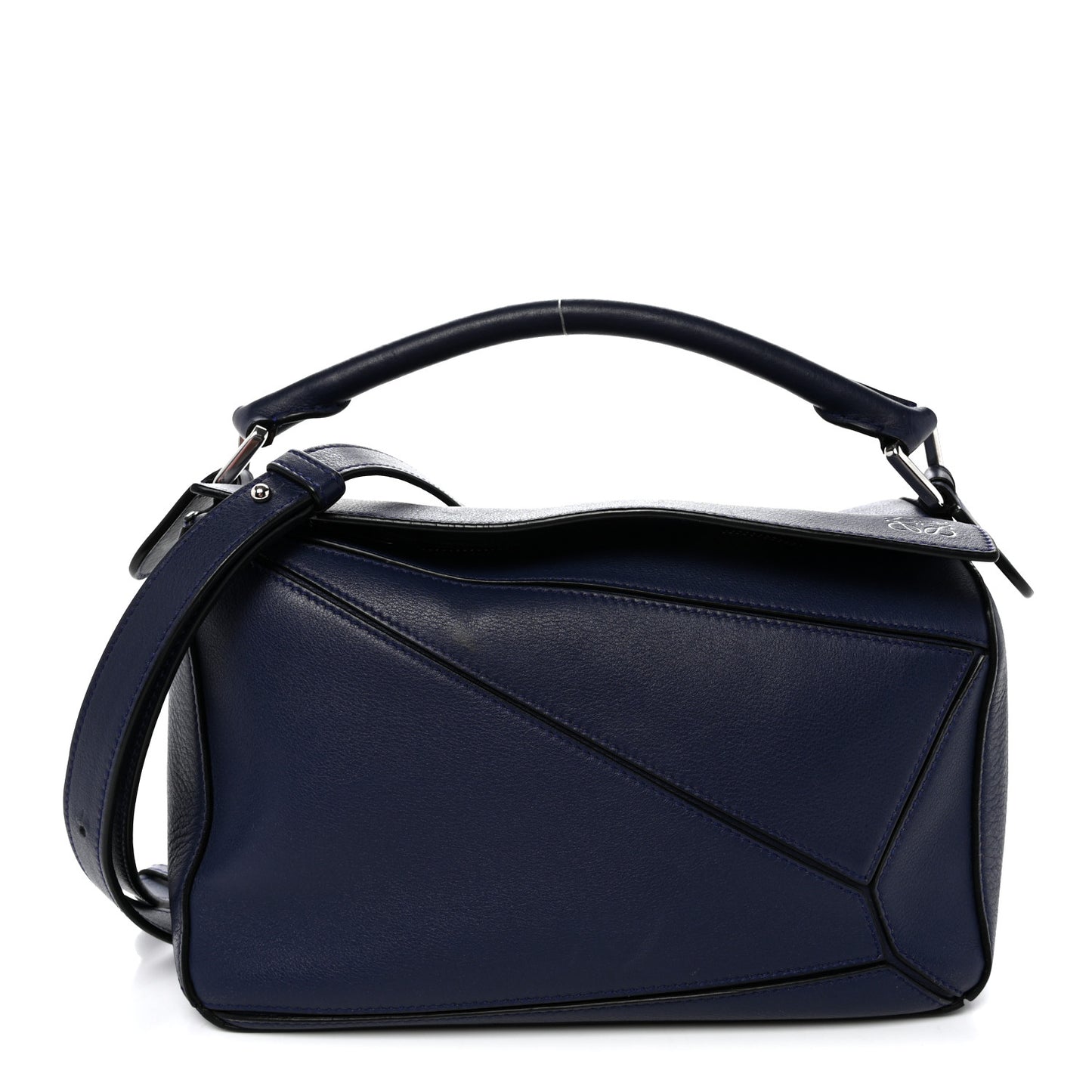 Calfskin Small Puzzle Bag Marine
