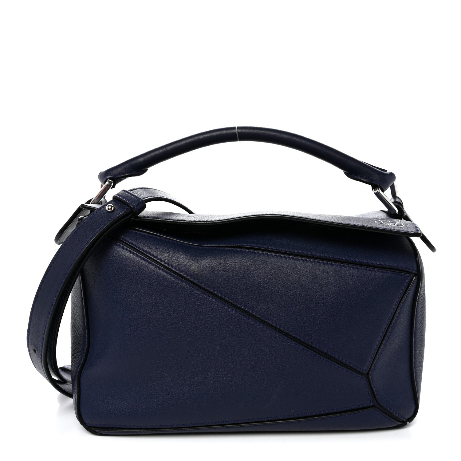 Loewe Calfskin Small Puzzle Bag Marine 1 of 12