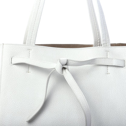 Celine Grained Calfskin Small Belt Cabas Phantom Light Grey 11 of 11