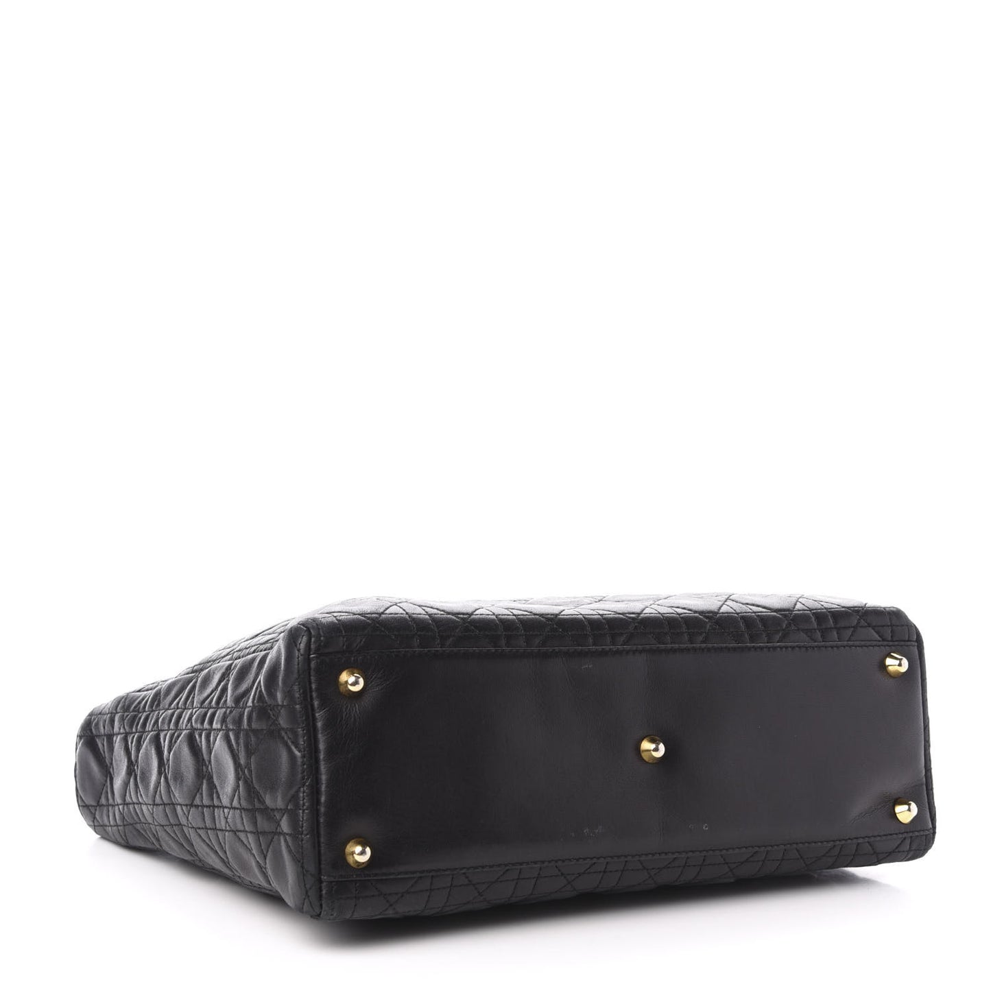 Lambskin Cannage Large Lady Dior Black
