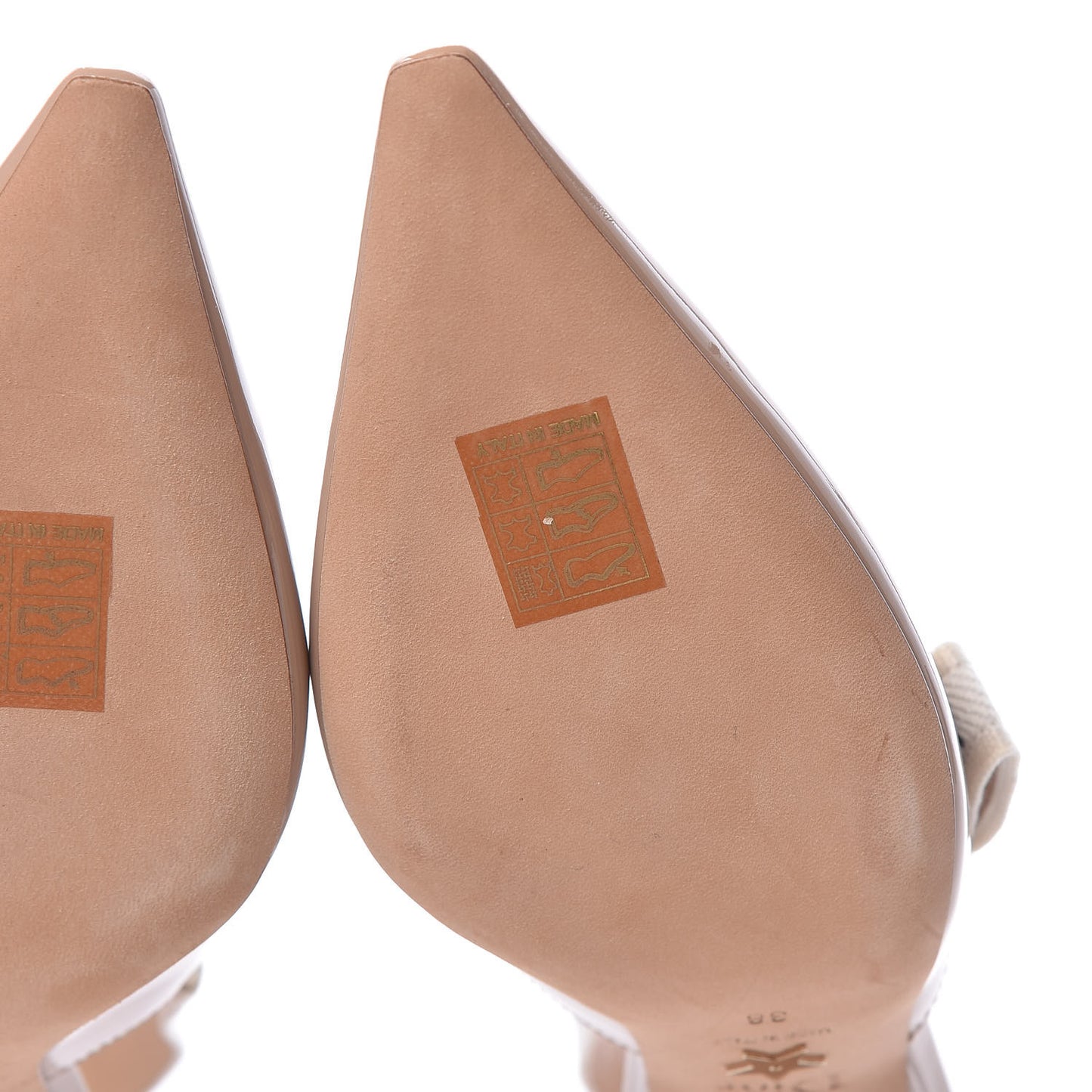 Patent Ribbon J'Adior Slingback 65mm Pumps 38 Nude