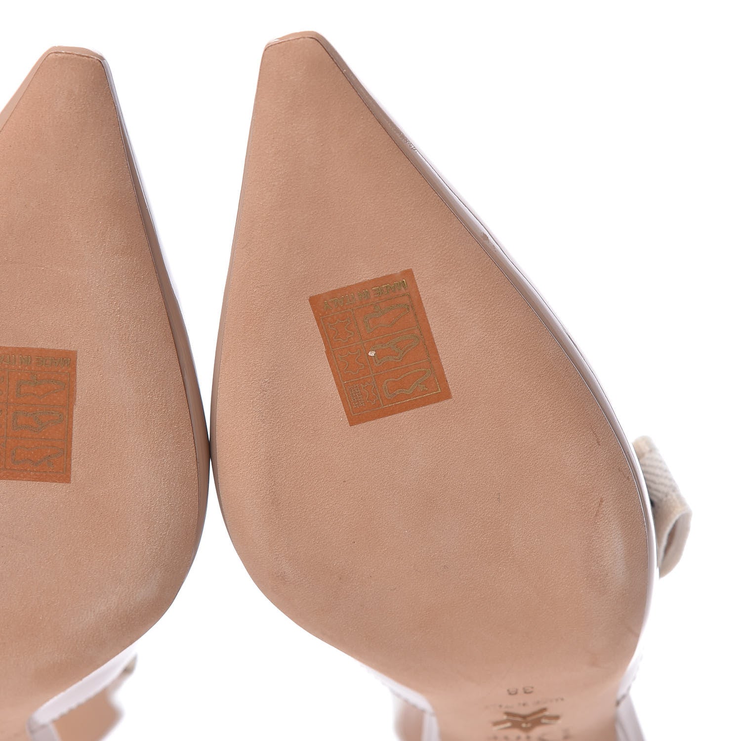 Christian Dior Patent Ribbon J'Adior Slingback 65mm Pumps 38 Nude 10 of 11