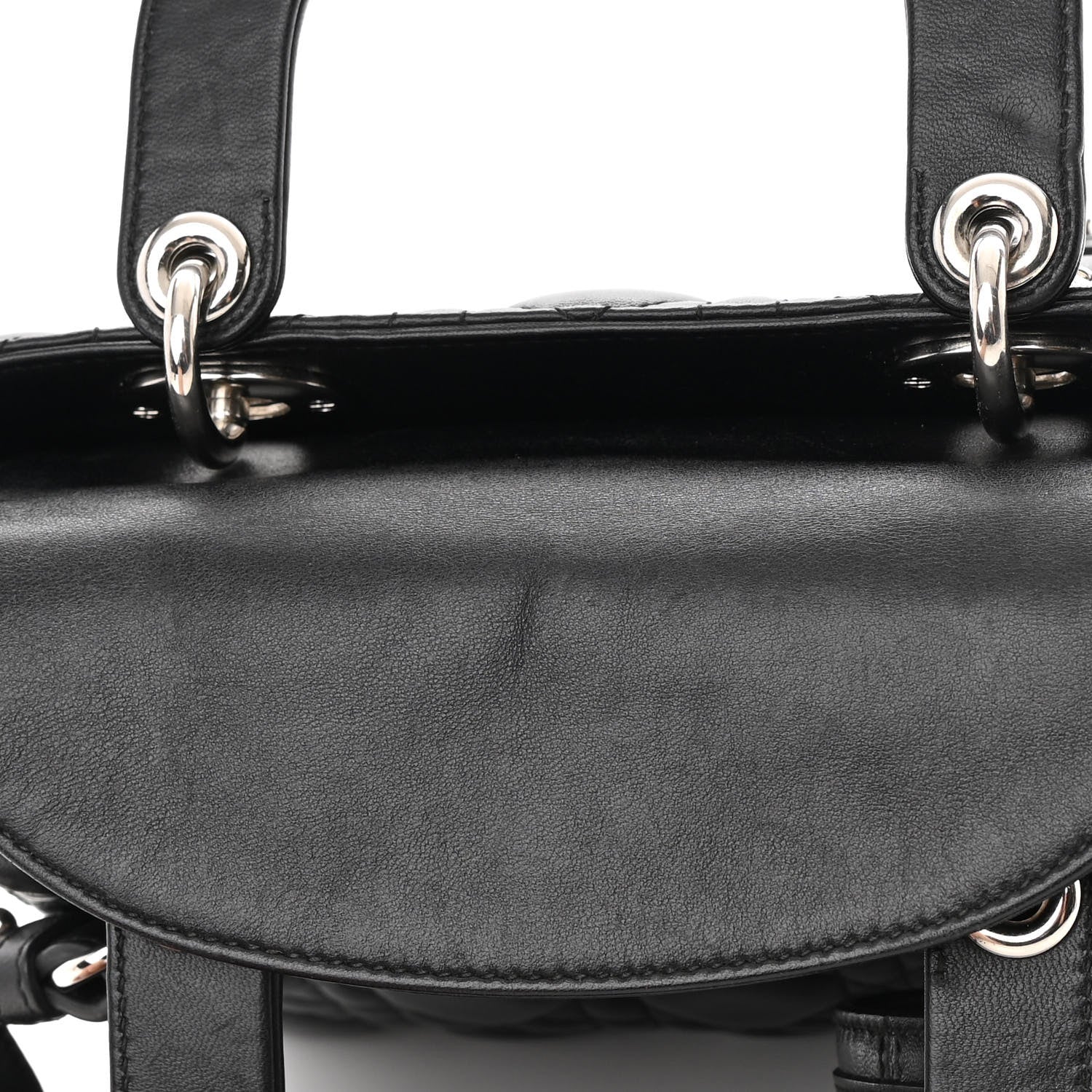 Christian Dior Lambskin Cannage Small Lucky Badges My Lady Dior Black 13 of 17