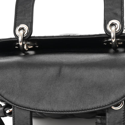 Christian Dior Lambskin Cannage Small Lucky Badges My Lady Dior Black 13 of 17