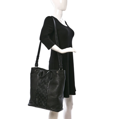 Louis Vuitton Taiga Monogram Eclipse Outdoor Tote Black 2 of 8