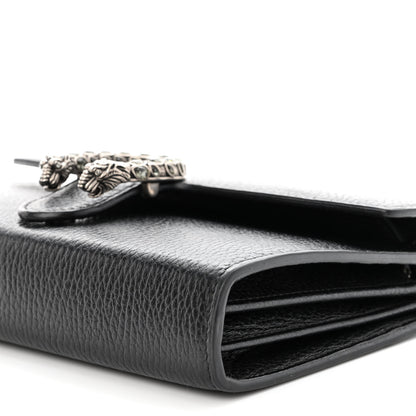 Gucci Calfskin Mini Dionysus Chain Wallet Black 9 of 11