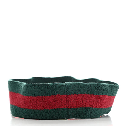 Gucci Vinyl Web Visor M Green Red 6 of 11