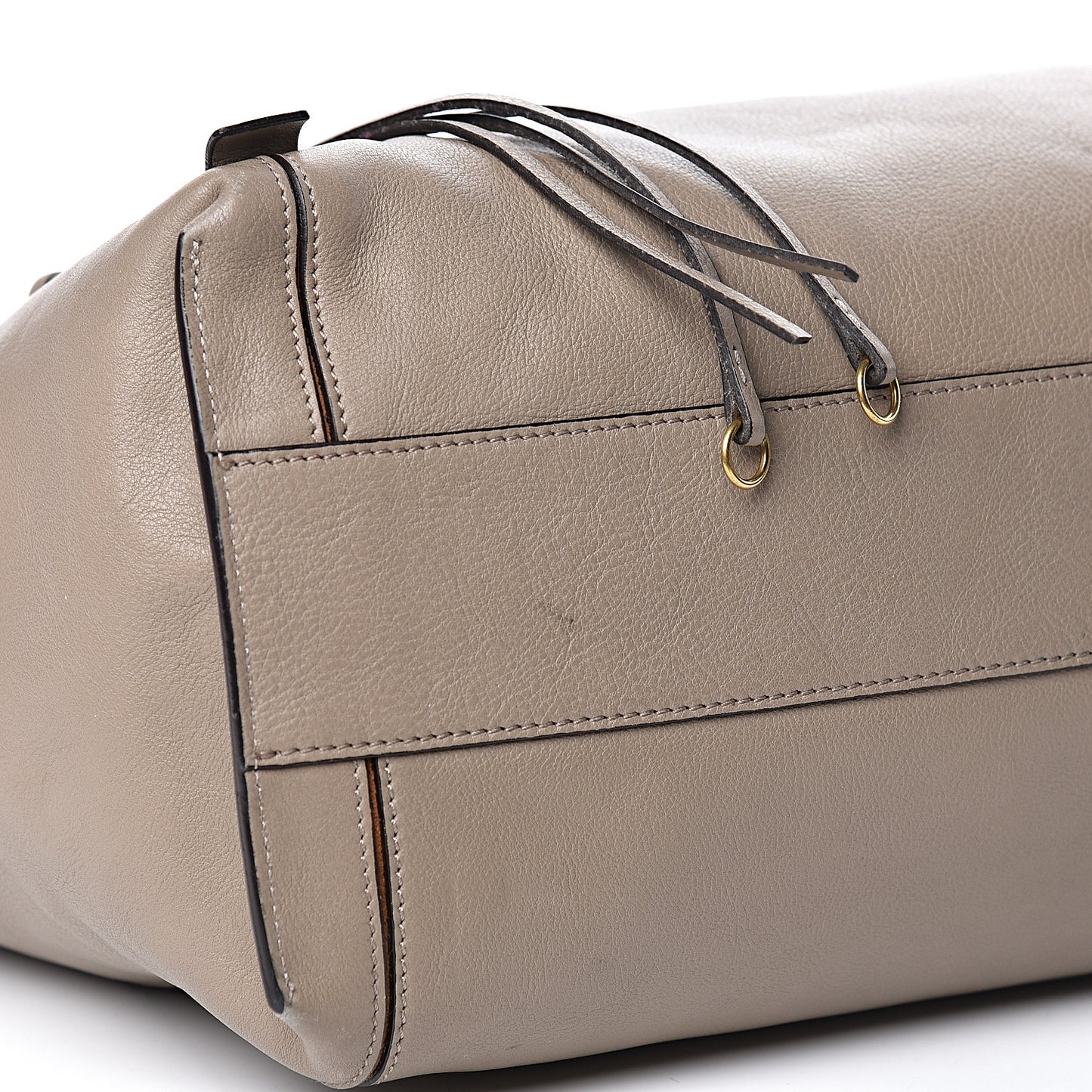 Smooth Calfskin Medium Milo Shopping Tote Motty Grey