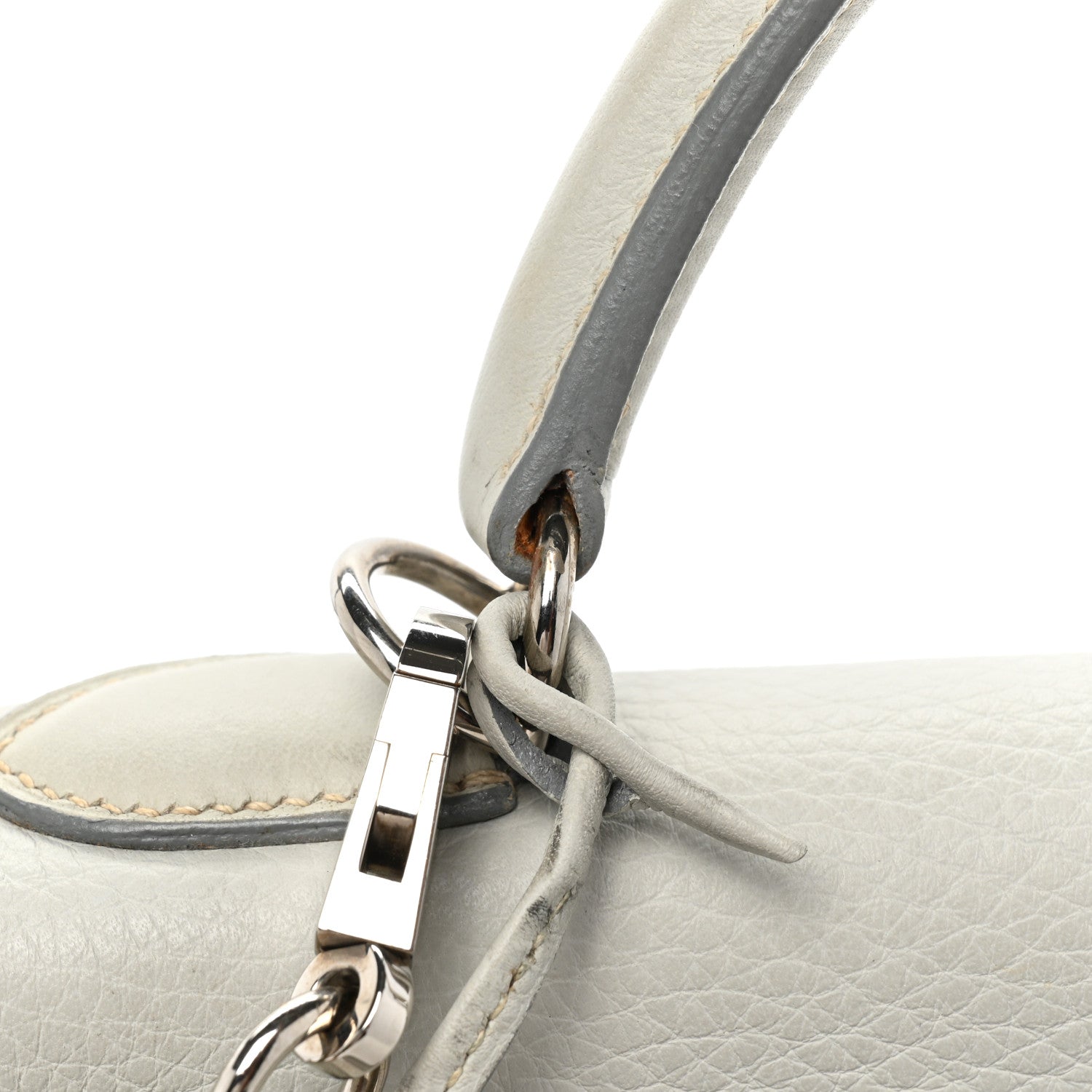 Hermes Taurillon Clemence Kelly Retourne 32 Gris Perle 17 of 18