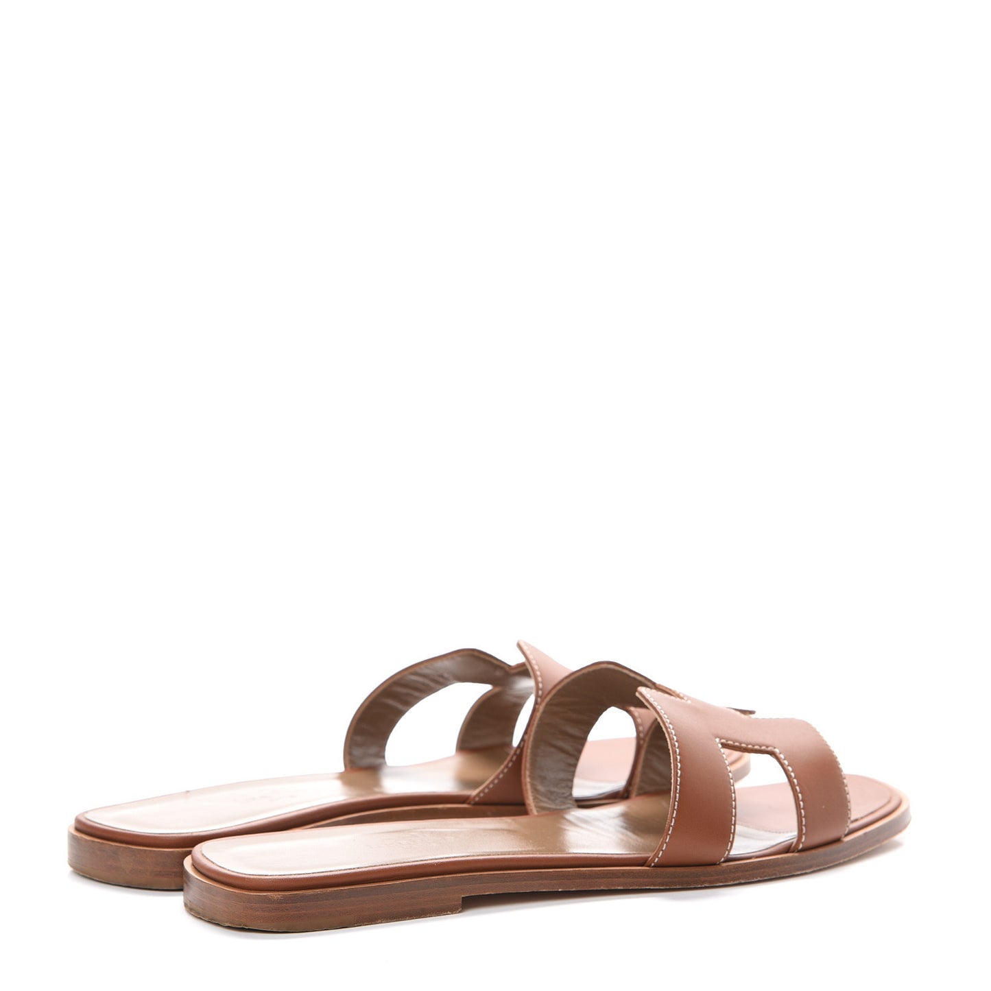 Box Calfskin Oran Sandals 40 Gold