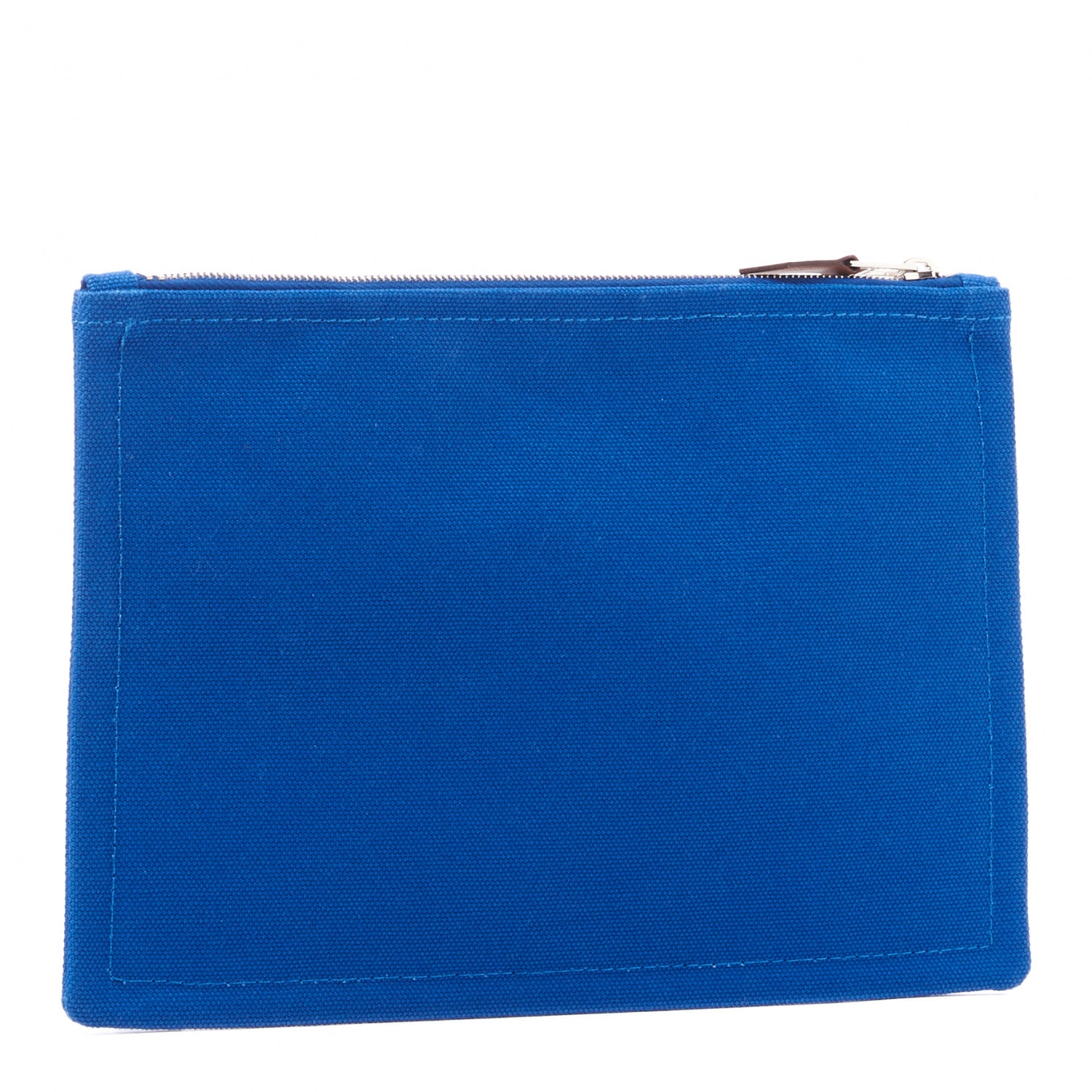 Hermes Toile Flat Yachting Pouch Bleu Electrique 2 of 7