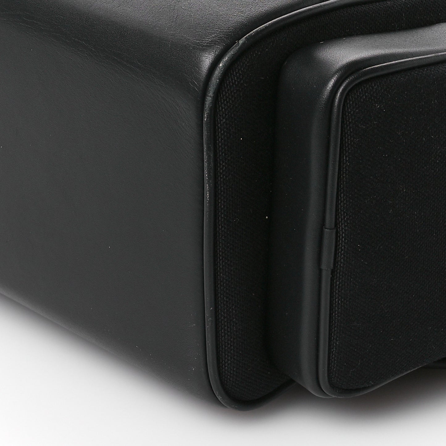 Canvas Calfskin Never Still Large Backpack Black