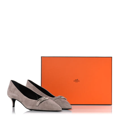 Hermes Chevre Velours Blush 40 Pumps 38 Beige Rose 13 of 13