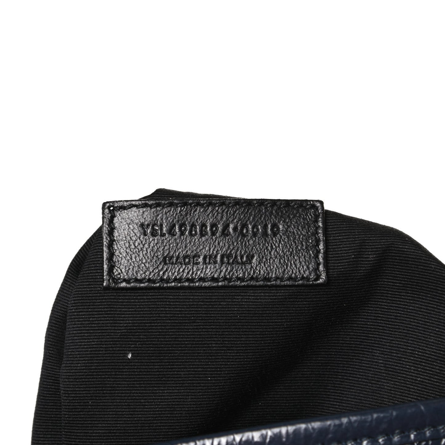 Crinkled Calfskin Matelasse Monogram Medium Niki Chain Satchel Dark Blue