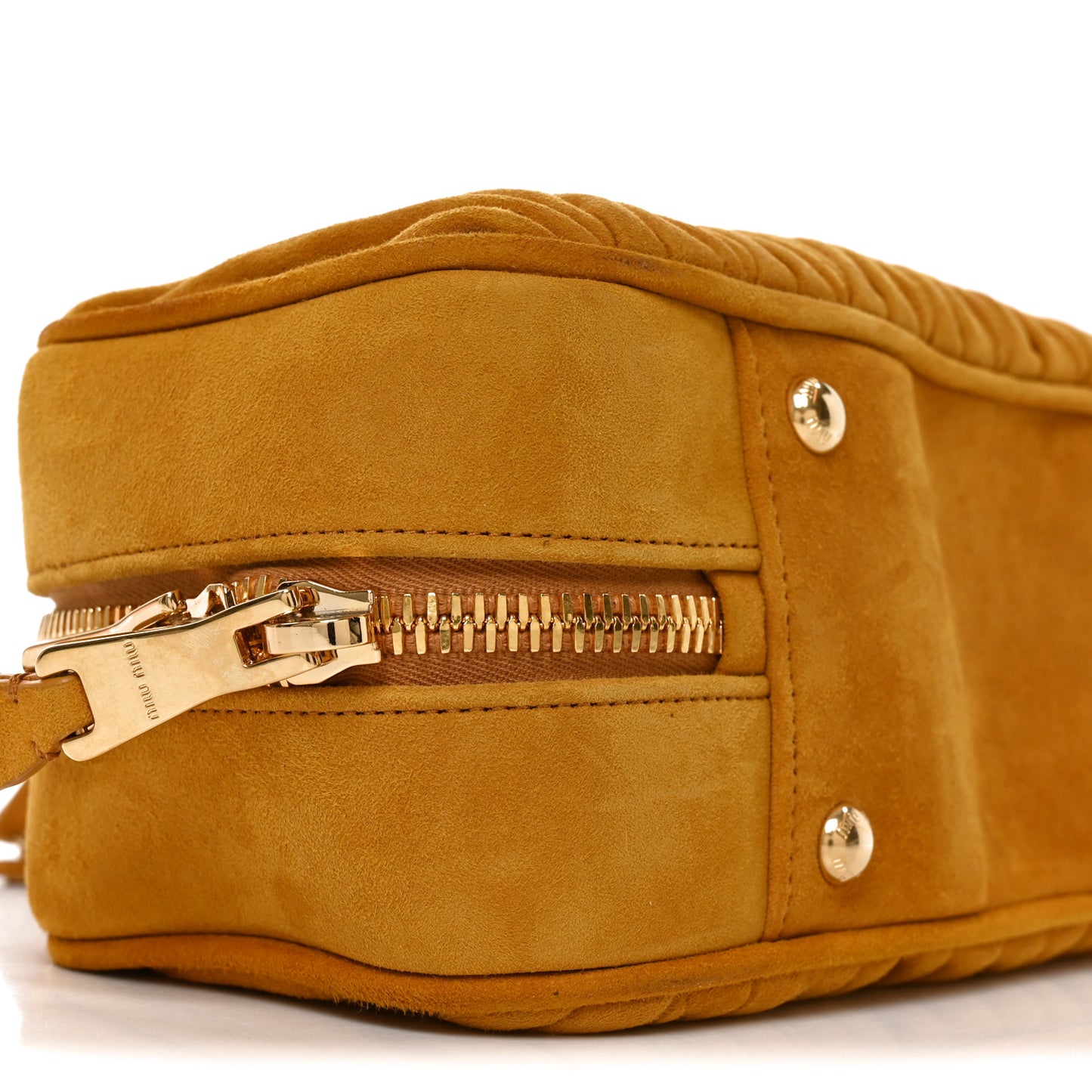 Suede Matelasse Large Arcadie Top Handle Bag Whisky