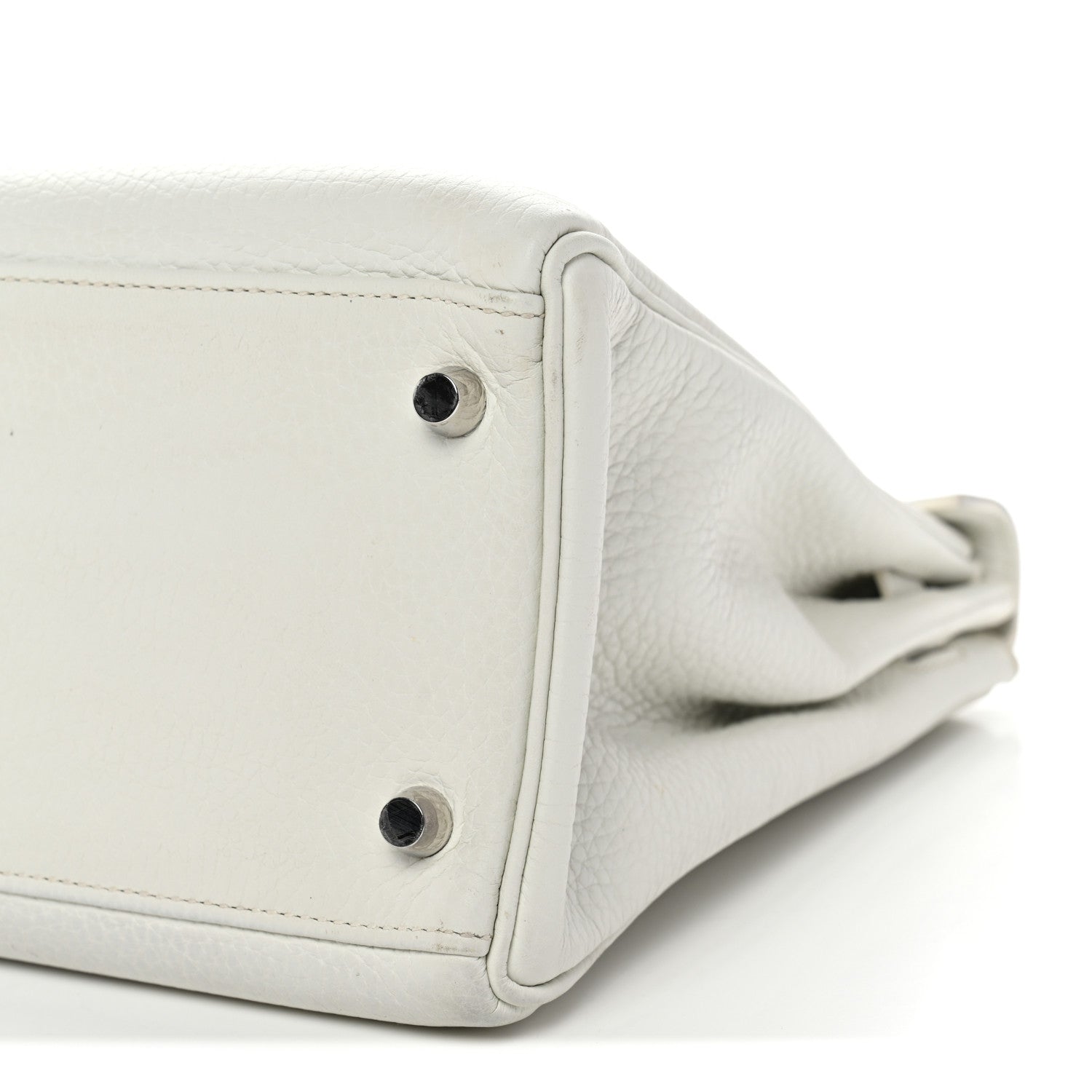 Hermes Taurillon Clemence Kelly Retourne 32 White 10 of 14