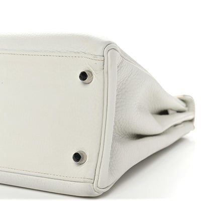 Hermes Taurillon Clemence Kelly Retourne 32 White 10 of 14