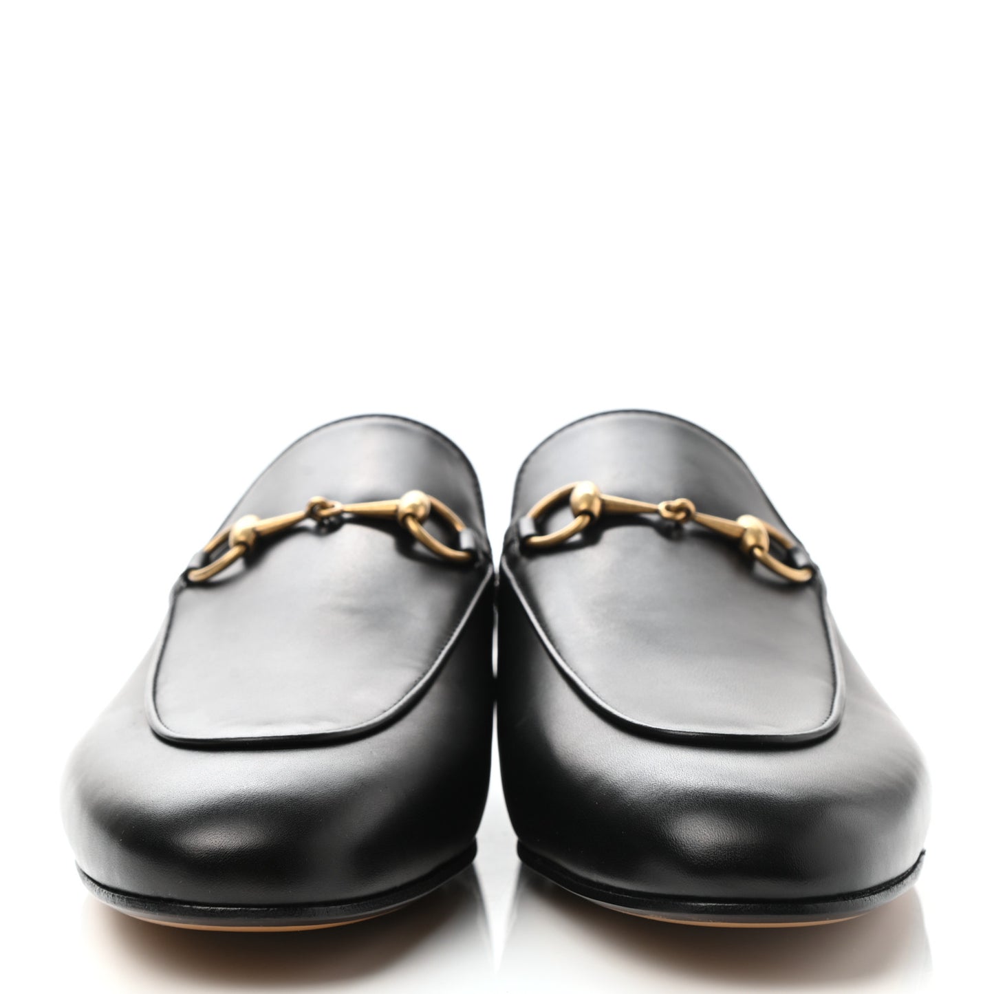 Calfskin Womens Princetown Slippers 38.5 Black