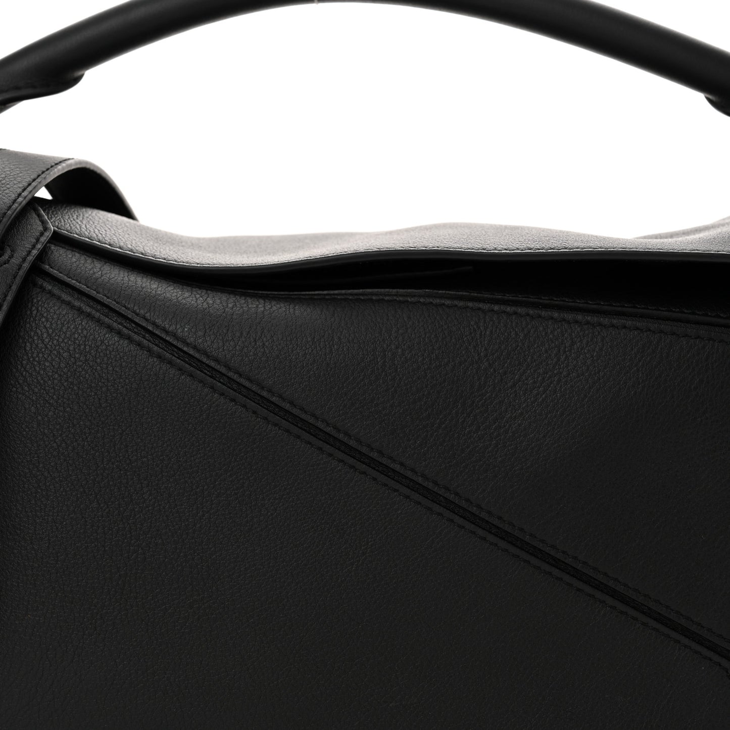 Calfskin Medium Puzzle Bag Black
