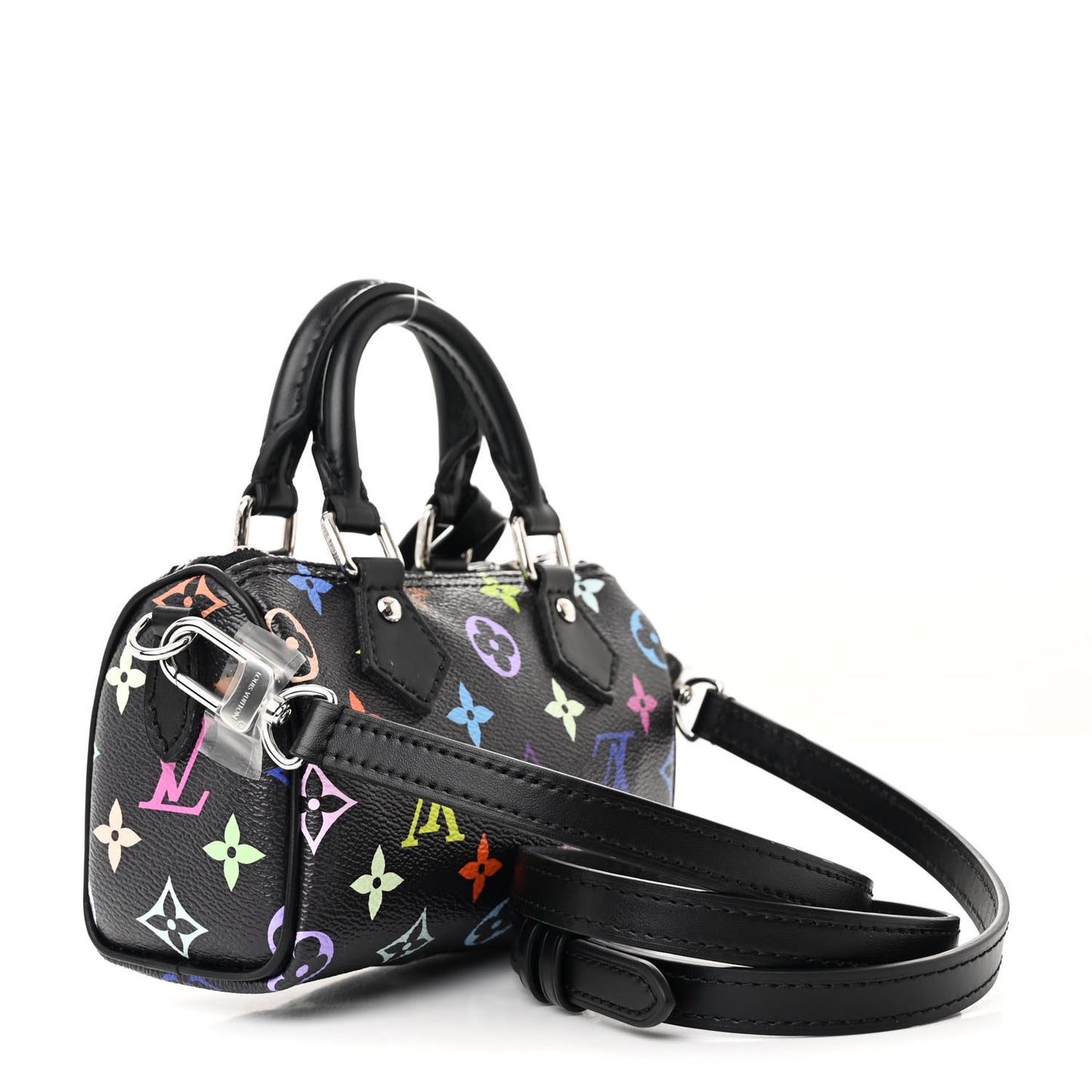 LV X TM Monogram Multicolor Nano Speedy Black