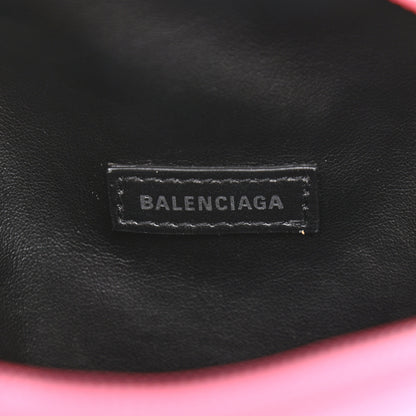 Balenciaga Recycled Sport Nylon Logo Embroidered Messenger Bag Pink White 6 of 10