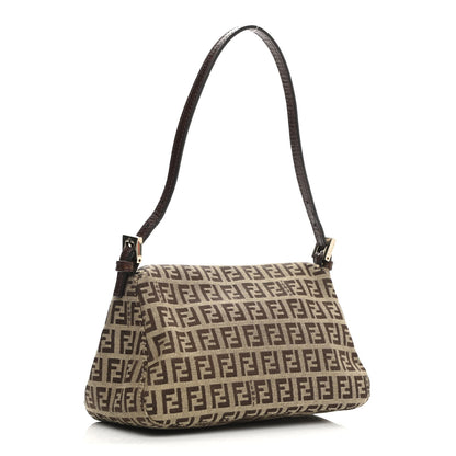 Fendi Zucchino Vitello Mini Mama Baguette Mogano Panna Bruciato 3 of 12