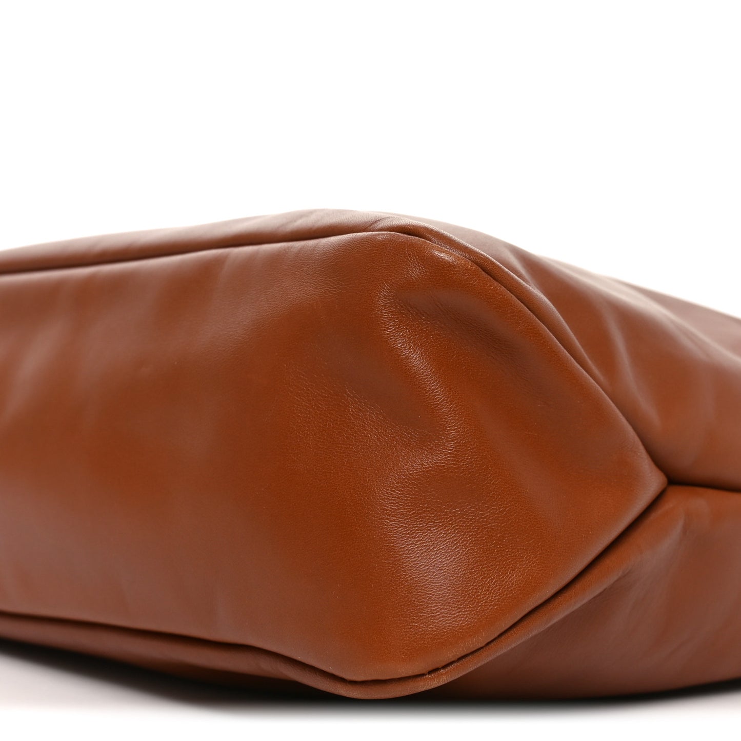 Calfskin Medium Horsebit Chain Hobo Brown