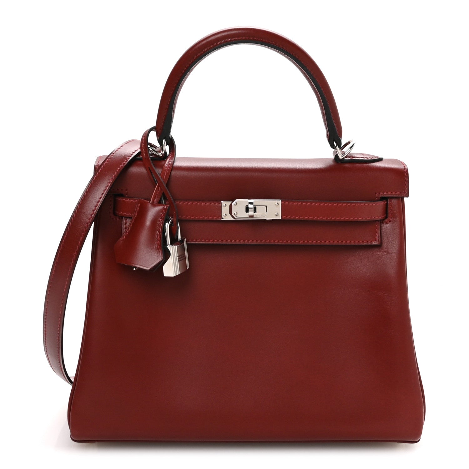 Hermes Box Kelly Retourne 25 Rouge H 1 of 11
