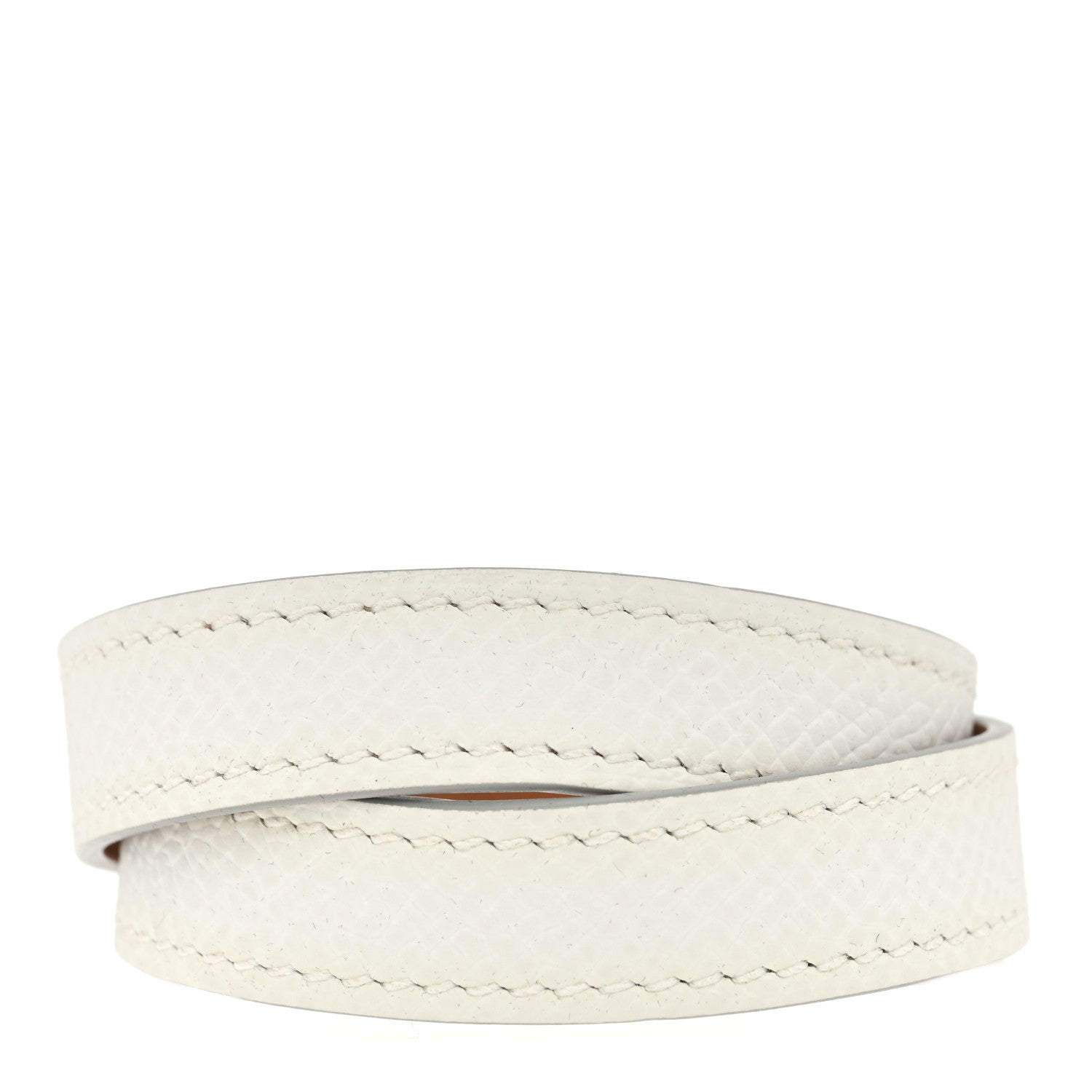 Hermes Epsom Kelly Double Tour Bracelet T2 Nata 3 of 5