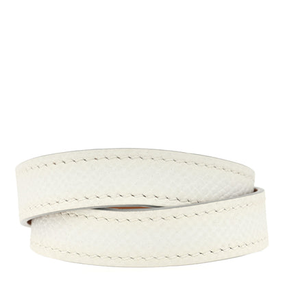 Hermes Epsom Kelly Double Tour Bracelet T2 Nata 3 of 5