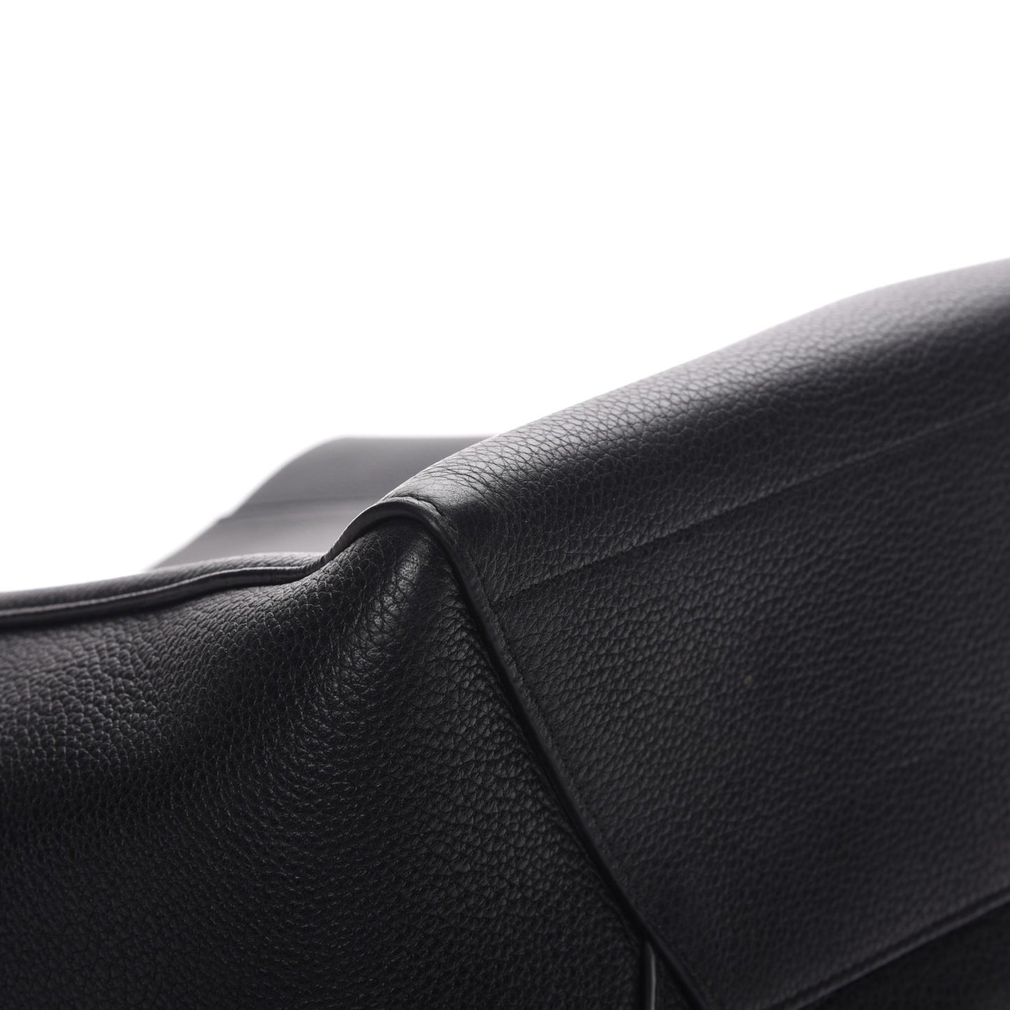Soft Grained Calfskin Sangle Bucket Bag Black