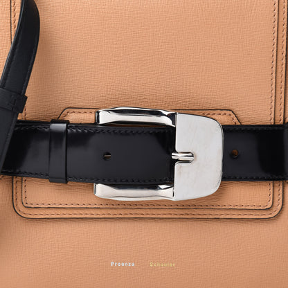 Proenza Schouler Embossed Grained Calfskin Buckle Trapeze Bag Butter Rum 11 of 11