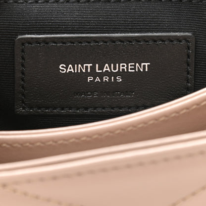 Saint Laurent Calfskin Y Quilted Monogram Toy Loulou Crossbody Bag Dark Beige 6 of 9