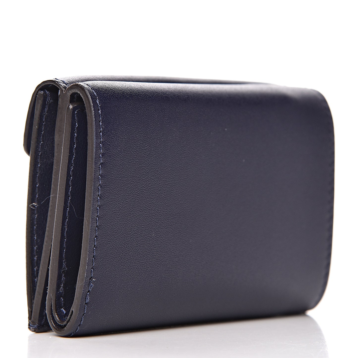 Vitello Liberty Lucido F is Fendi Micro Tri-Fold Envelope Wallet Blueberry