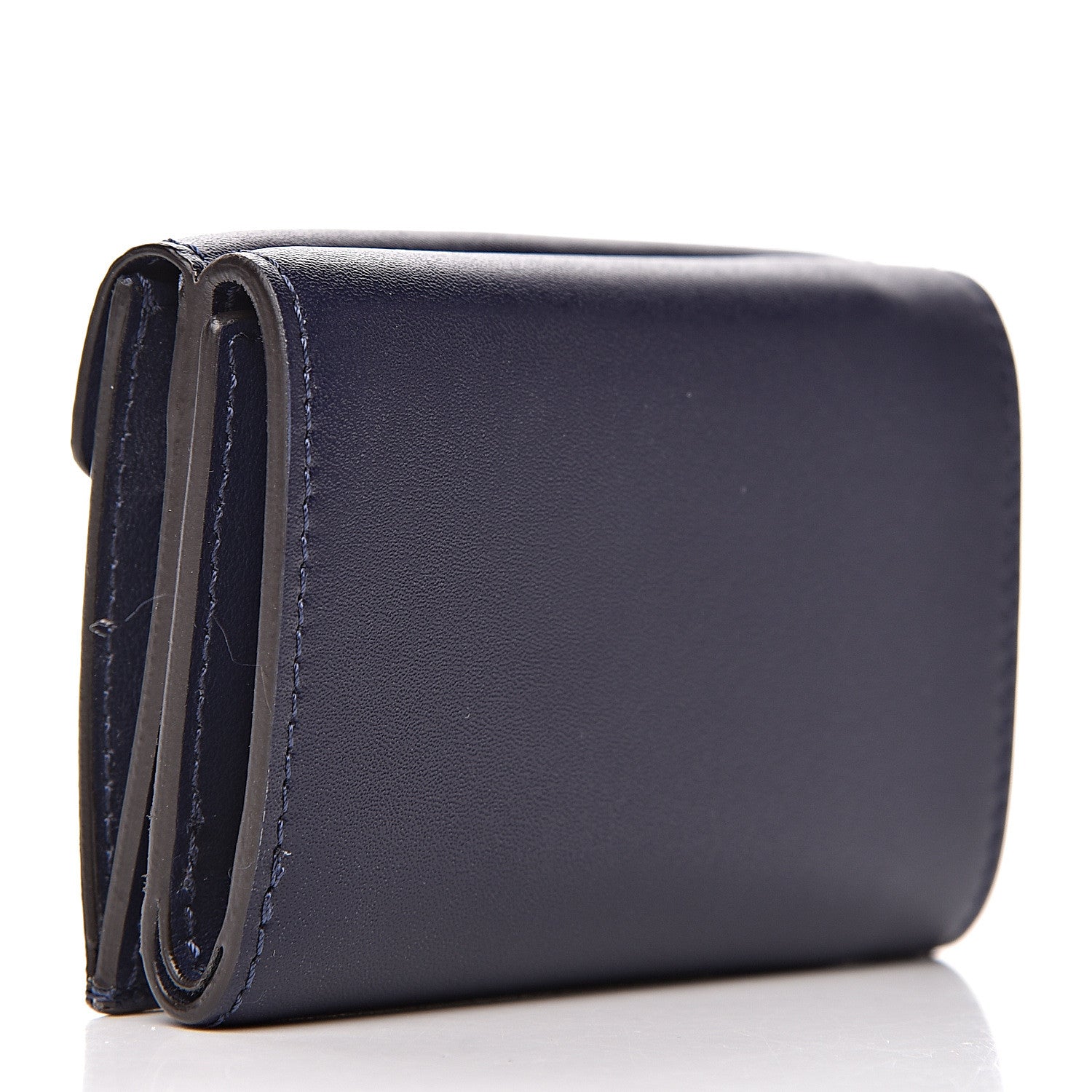 Fendi Vitello Liberty Lucido F is Fendi Micro Tri-Fold Envelope Wallet Blueberry 3 of 8