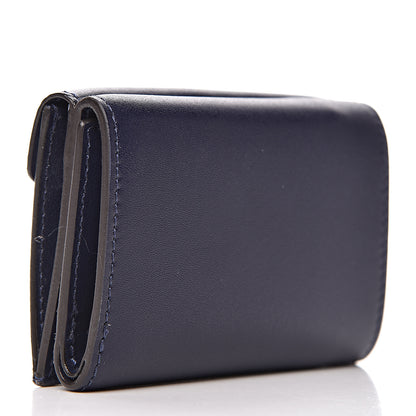 Fendi Vitello Liberty Lucido F is Fendi Micro Tri-Fold Envelope Wallet Blueberry 3 of 8